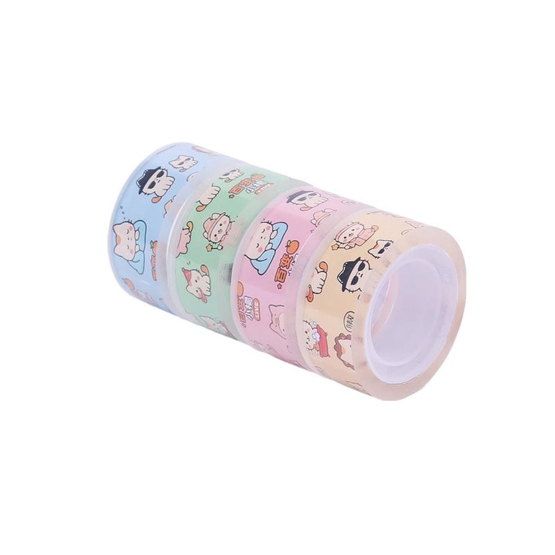 Cute, easy-tear transparent cartoon washi tape, versatile little orange, cross-border handbook stationery washi tape
